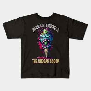 Brain freeze the undead scoop Kids T-Shirt